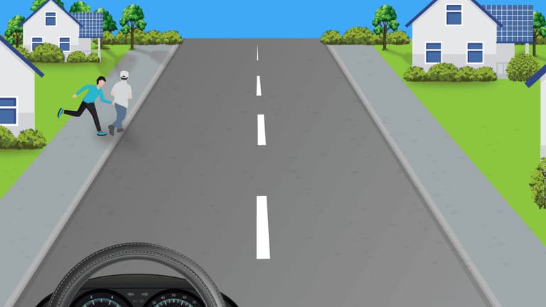 Să reducă viteza, să conducă prudent și să rămână pregătit să frâneze.