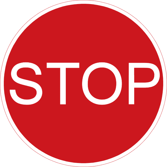 Opriți înainte de indicator sau în dreptul acestuia.