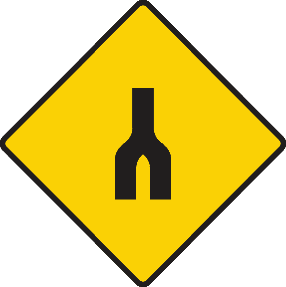 Indicator rutier din Irlanda: Sfârșitul drumului cu carosabile separate (dual carriageway).