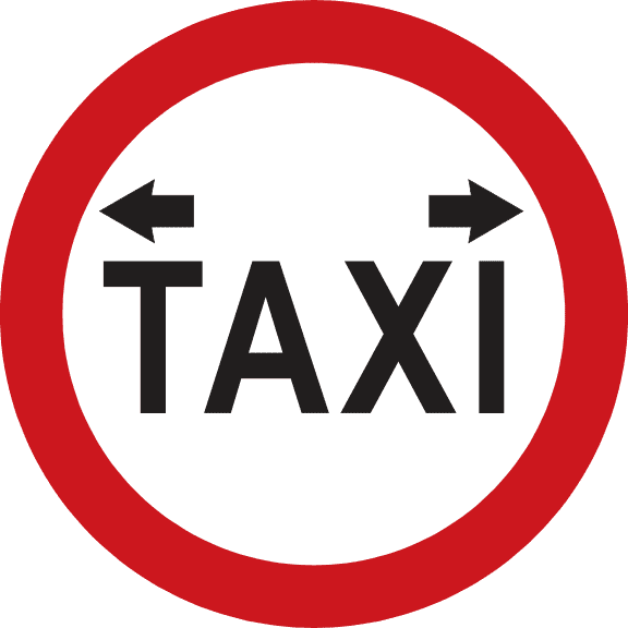 Stație desemnată pentru taxiuri.