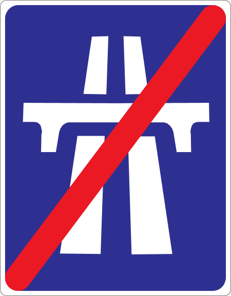 Sfârșitul autostrăzii.